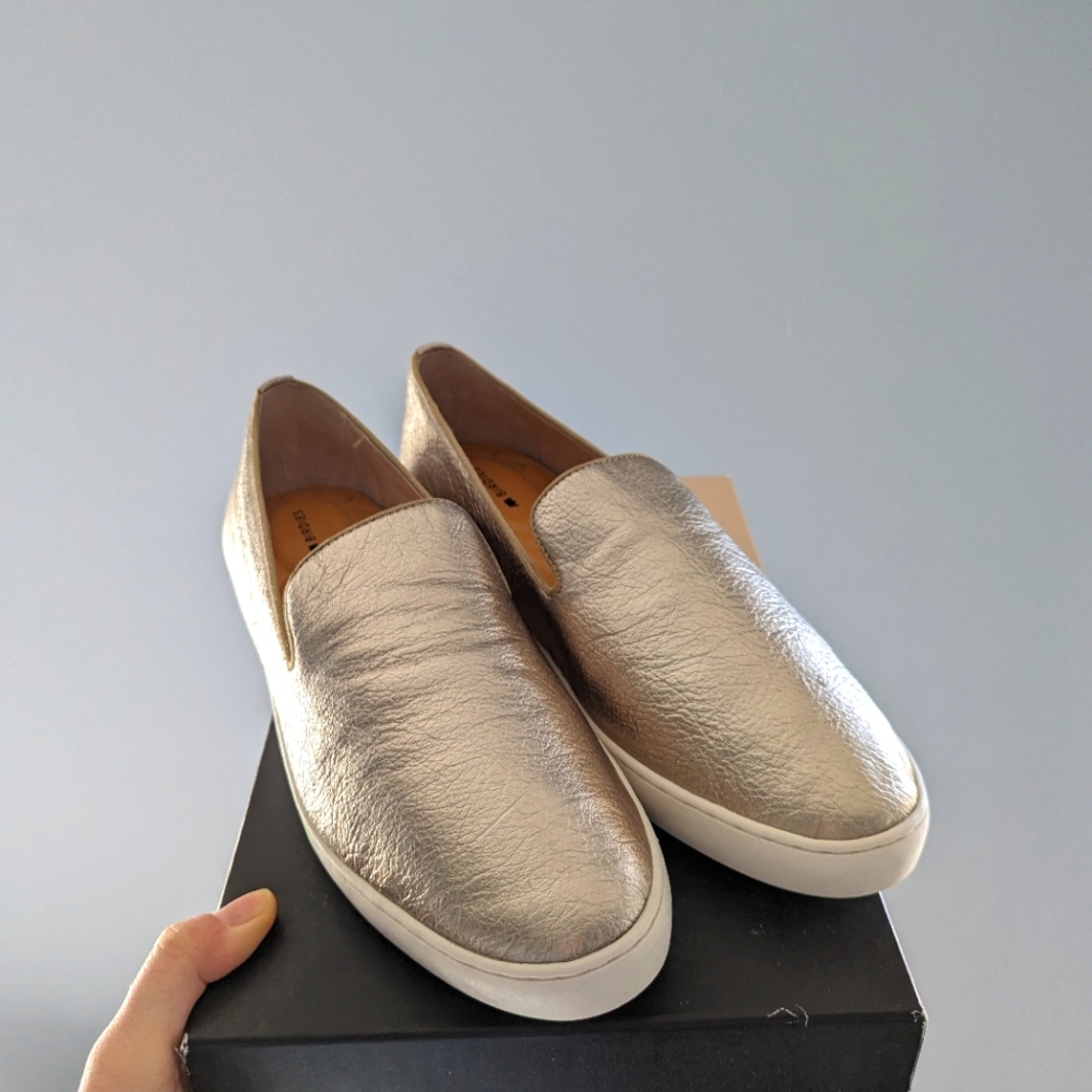 Brand New Birdies "The Swift" Gold Slip on Sneakers; 9.5 womens